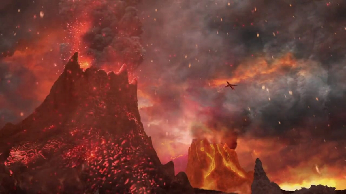 Bay Vào Núi Lửa (Airplane vs Volcano)